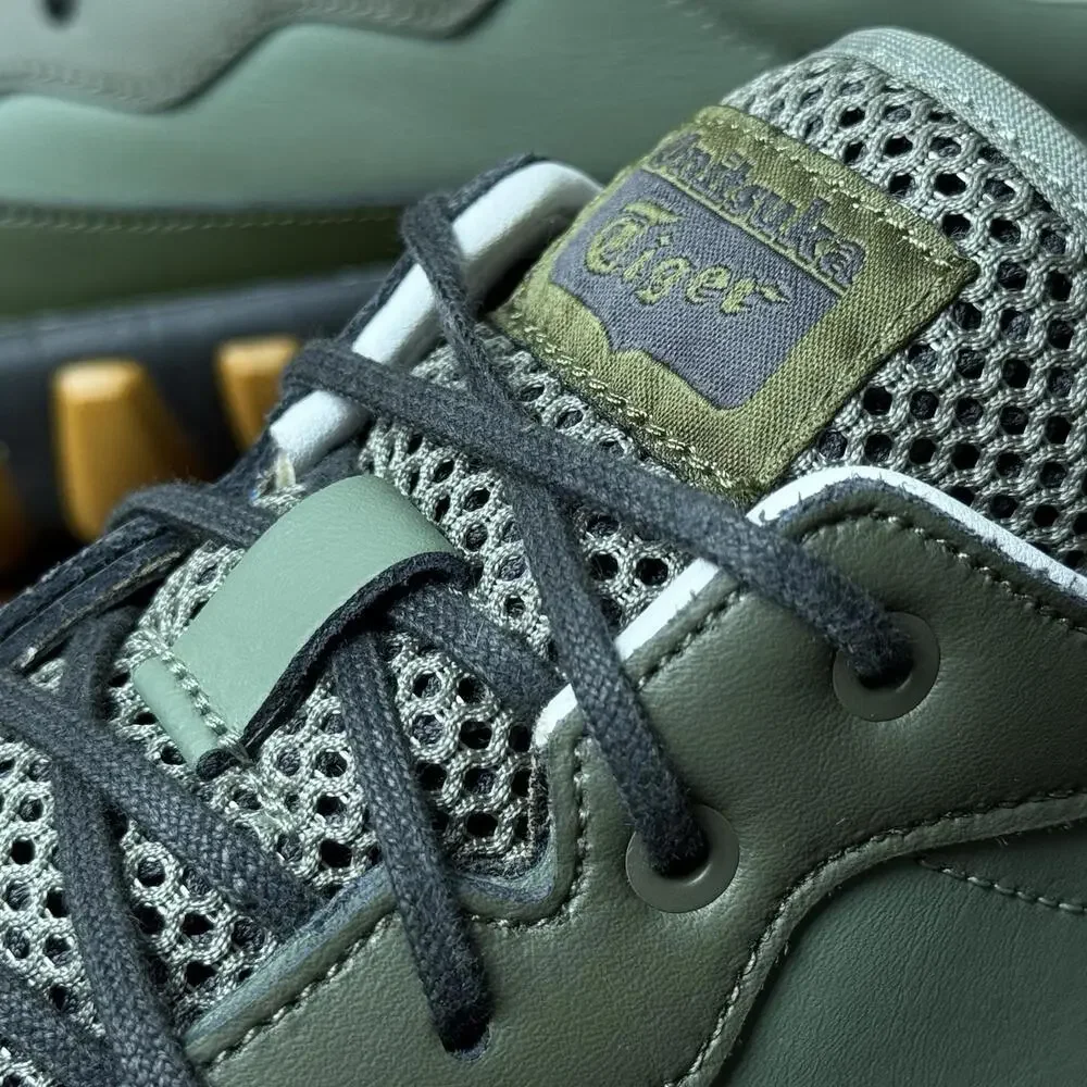 Onitsuka Tiger Dentigre Sneakers 'Green Orange' 1183A794 Mens 9 (Labeled Sample) - Picture 8 of 15